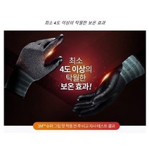 3M 슈퍼그립 핫 혹한용 NBR 폼 코팅 장갑 5켤레, 회색M, 5개