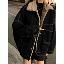 데님코트 여성 청 코트 블랙 봄 겨울 코디 스타일 A14