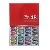 홀베인 투명 수채화 물감 세트 W422 5ml 2호 003422, 48색 세트개