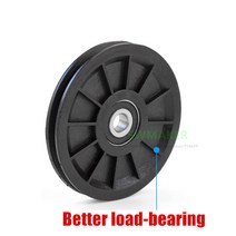 1pcs M8 * 90*11.5mm 9cm 나일론 휠 U 그루브 V 풀리 베어링 와이어 로프 가이드 엘리베이터 리프팅, 02 M8x90x11.5mm