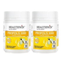 Healthwin 헬스윈 뉴질랜드 프로폴리스 파우더 3 000mg 100캡슐 2팩