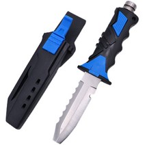 다이버 나이프 휴대용 접이식 칼 수중 칼집 벨트 바다, 형광 녹색 60도이상 9cm 12cm