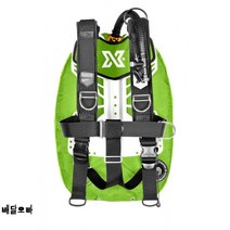 bcd 엑스딥 젠 스쿠버다이빙 XDEEP ZEN BCD 듀얼, 형광그린 디럭스 에디션