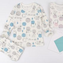 패션고양이 유아내의 아기내복 신생아 실내복