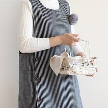 [바보사랑] 그레이방울 누비 앞치마 lovesweety, 상세 설명 참조, 상세 설명 참조