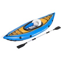 Bestway 1인용 싱글 카약 고무보트 낚시 보트 2.7m