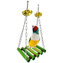 새용품 새장난감 앵무새 Budgie Cockatiel 케이지 해먹 스윙 매달려 액세서리 애완 동물 용품, 01 Multicolor