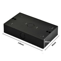 두꺼비집 배전단자 분전상자주택 개선 은폐 및 표면 장착 하단 상자 30mm 깊이 146 유형 벽 스위치 소켓 하단 상자 86 정션 박스, 146형 블랙박스
