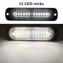 오토바이 견인 트레일러Led 자동차 경고 빛 10 SMD LED 경찰 비상 조명 오토바이 스트로브 트럭 깜박이 램, 07 빨간_01 1pcs, 07 빨간_01 1pcs