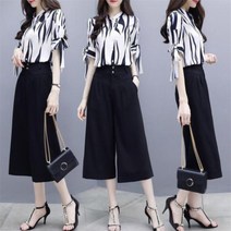 여름 여성 정장세트/반팔/블라우스/티셔츠/와이드팬츠