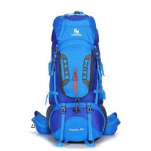 등산 가방 80l 관광 하이킹 군사 스키 장비 haversack sportbag molle 생존 캠핑 더블 bpl 배낭 백팩 더플백 힙색 미니 bpl 디백, 푸른 색