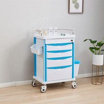 병원용 수납 응급처치 도구 병원 치과 트롤리 카트 수납카트 드레싱카트 웨건 의료용, 서랍5개630