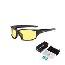 DUBERY D620 패션 편광 미러선글라스 라이딩 낚시 등산 자전거 남여공용, 6.black/yellow