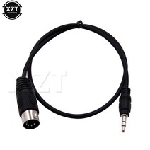 3.5mm 스테레오 잭 오디오 케이블 din-5 핀 미디 수 플러그 50cm 1m 3m 마이크 어댑터용 오디오 연장 코드, 0.5m