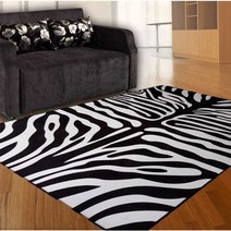 러그 카페트 지브라 호피 호랑이 무늬 패턴 패드 거실