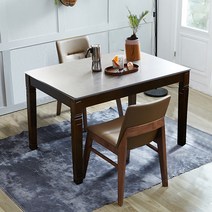 베스트리빙 [한정상품] 제니스 빈츠 12T 포세린 통세라믹 2인용 4인용 식탁 테이블 세트/의자2개/의자4개 2colors, 의자2개형, 화이트세라믹