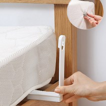 침대 시트 고정 클립 8p 세트 매트리스 밀림 방지 고정핀 매트 커버 밴드 이불 패드 집게, R49071W(화이트