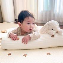 헤헤 다기능 아기 롱쿠션 죽부인 바디필로우 누빔 100수 자수 애착 쿠션 터미타임 침대범퍼, 커버+속통(토끼 자수)