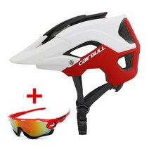 Cairbull 쉴드일체형 초경령 카스크 MTB 로드 자전거헬멧, 08+L(58-62CM)