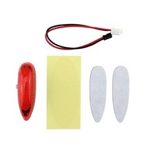 RC 드론 LED 점멸등 자전거용 무선 조명 고정익 비행기 헬리콥터 충전 케이블 포함, 1개 red
