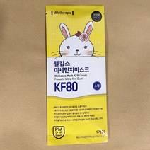 웰킵스 KF80 소형 마스크 아동용 어린이용, 1개