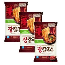 풀무원 강원도식 장칼국수 [2인분(439g)x3봉] 얼큰한국물 쫄깃함 진한국물 존맛탱 한끼대용, 21세트