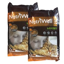 뉴트리웰 캣 7.5kg x 2개 고양이사료, 상세설명 참조, 상세설명 참조