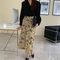 호피 레오파드 롱 훌스커트 2col skon4243