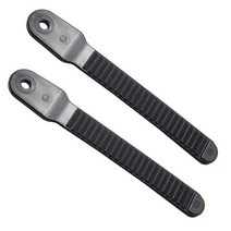 1 쌍 길이 166mm 너비 20mm 스노우 보드 바인딩 발가락 사다리 스트랩 플라스틱 블랙, 01 166mm