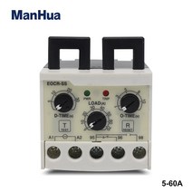 EOCR-SS-60 5-60A 과부하 위상 손실 보호 릴레이 독립 조정 시작 트립 지연 전자 릴레이, 한개옵션0