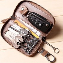 지퍼잠금 열쇠고리 스마트키 스티치 키홀더 판촉물, 블랙