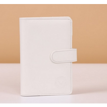 마카롱다이어리 pds 빈티지 다꾸 바인더 몰스킨 만년 비밀일기장 다이어리 마카롱 컬러 a6a5 pu 가죽 diy 바인더 노트 커버 일기 의제 플래너 종이 커버 학교 문구, 하얀, a5