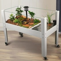 대형 반수생 수조 거북이 사육상자 어항 꾸미기 수족관 오픈형 사육장 이동식 일체형 쉼터, 100cm 베어박스