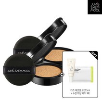 정샘물 스킨 누더 쿠션 (리필용2개)(키즈로션5ml+수정패드1매), 색상:페어라이트, 단품