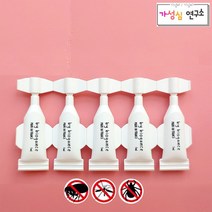 강아지 심장사상충 외부기생충 원인 해충 방지 예방 5매입 모기 진드기 퇴치제 스팟온+가성심연구소 물티슈+정품 스티커 동봉, 5개, 1ml