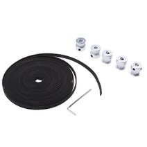 QDY 5m GT2 6mm 3D 프린터 CNC 용 넓은 타이밍 벨트 + 5x 조준 풀리 휠, 모델명