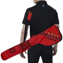 Golf Club Carry Bags Sunday Bag Thick Waterproof Lightweight Foldable with Free Plastic Tees Durable, Red, Red