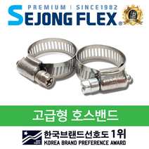 세종플렉스 국산 호스 밴드 부분 스텐 산업 농업용호스밴드 가정용호스밴드 분무기호스, 부분) 호스 밴드 5인치 100mm~125mm, 1개