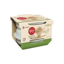 CJ 햇반 실속 발아현미밥 작은공기 130g 3개입, 발아현미밥 작은공기 130g 3개, 1개