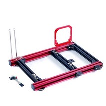 PC 케이스 diy 미니 오픈 알루미늄 합금 프레임 itx m-atx atx 컴퓨터, red-m-atx