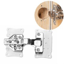 옷장 싱크대 장롱 경첩 문짝 수리 보강판 플레이트 경첩수리 장농겹첩수리 옷장경첩수리 싱크대댐퍼수리 싱, 경첩 보강판(C형), 경첩 보강판(C형)