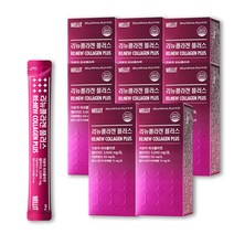웰릿 리뉴콜라겐 플러스 5000mg 초저분자 피쉬콜라겐 히알루론산 엘라스틴 고함량, 8개, 14포