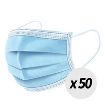 GeeFei 3중 필터 일회용 마스크 50매 의, 1box