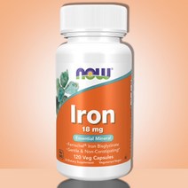 나우푸드 철분제 식물성 Iron 18mg 120정 4개월분