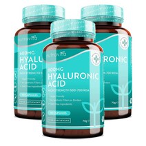 영국 뉴트라비타 Nutravita Hyaluronic Acid 히알루론산 600mg 90캡슐, 3팩