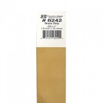황동막대 FK8242 305mm x 0.4mm x 25.6mm, 없음