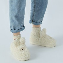 토끼모양 털슬리퍼 퍼안감 실내화 양털 겨울 신발
