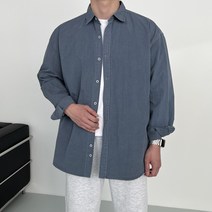 남자 피그먼트 워싱 나일론 셔츠 루즈핏 오버핏 봄 가을 겨울 남방 레이어드 옷 코디