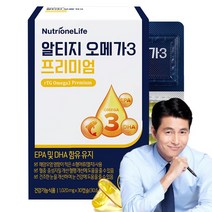 뉴트리원 알티지 오메가3 프리미엄 혈행건강 혈액순환 눈 건강 정우성 rTG EPA DHA, 1box(1개월분)