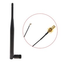 공유기 안테나RPSMA 남성 868 MHz 5dBi 무선 안테나 라우터 15cm RP 여성 IPX 1.13 케이블, 한개옵션0